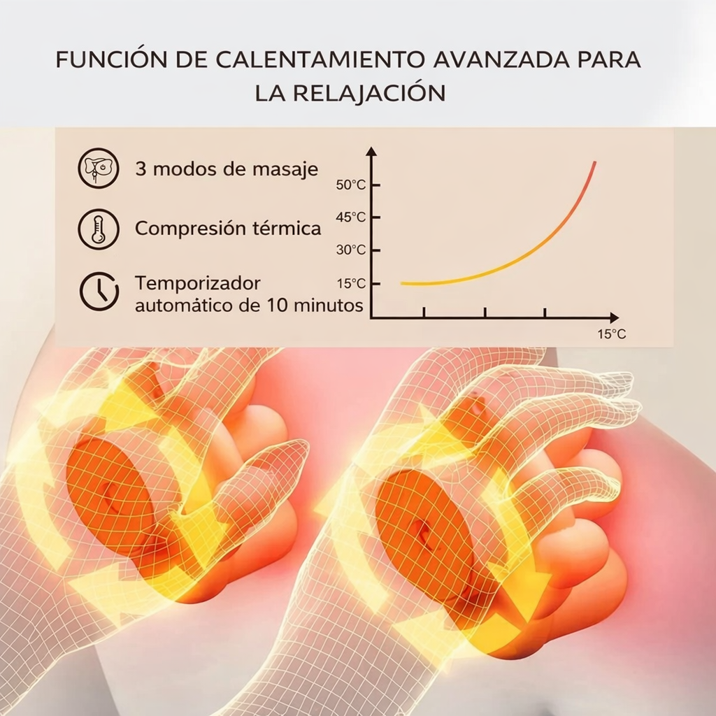 Masajeador Cervical 5D con Calor – Alivio Profundo y Relax Premium en Casa