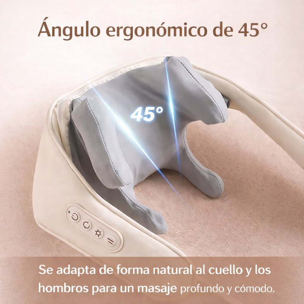 Masajeador Cervical 5D con Calor – Alivio Profundo y Relax Premium en Casa